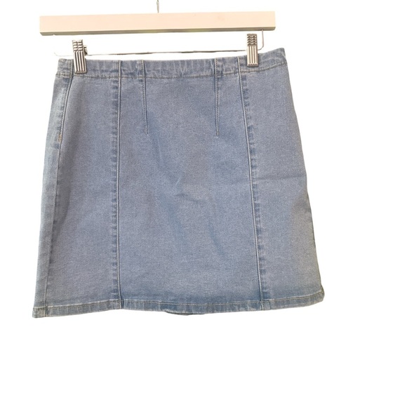 Forever 21 Dresses & Skirts - Forever 21 Blue Mini Pencil Skirt Casual